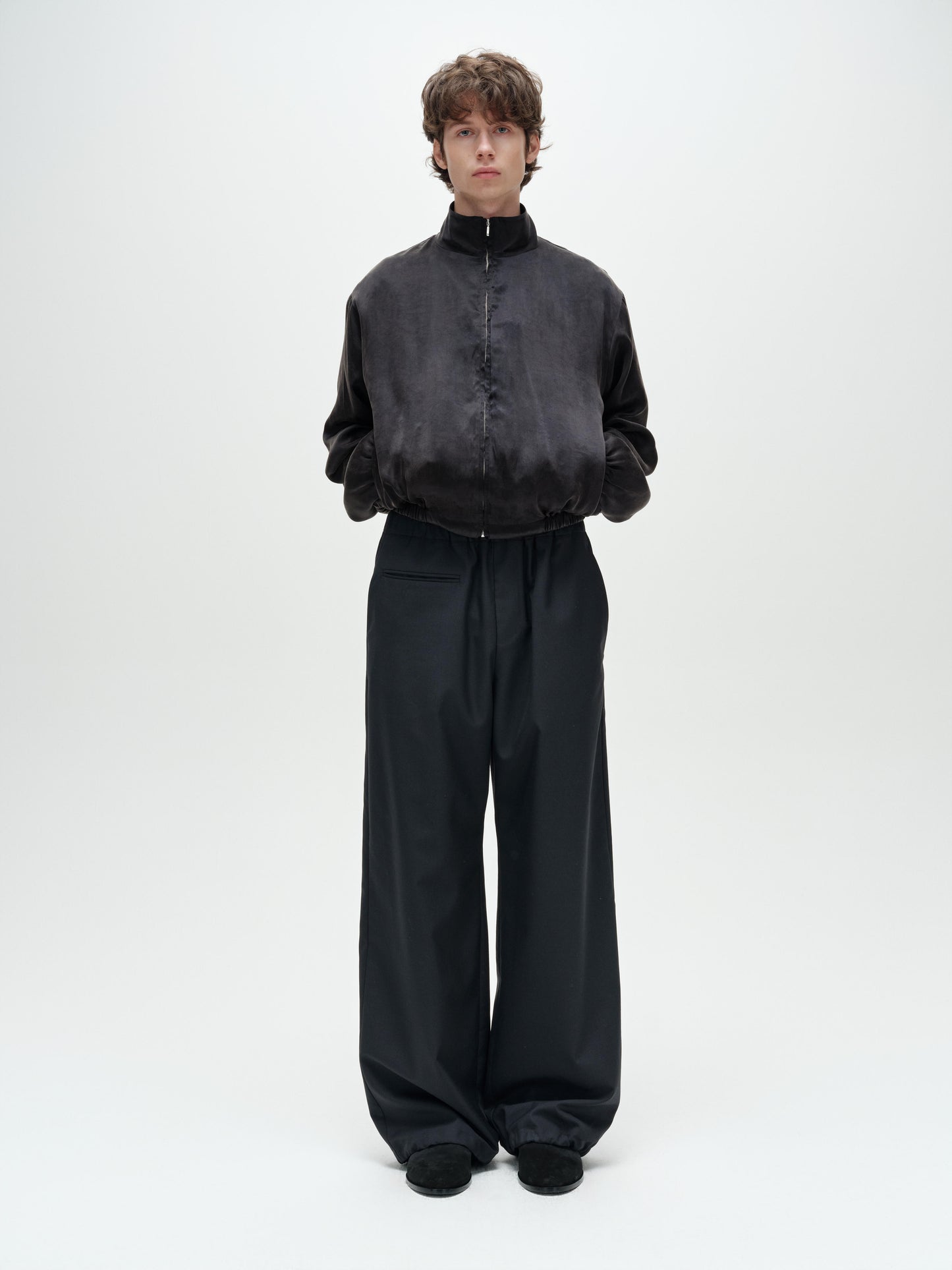 FEATHER DRAWSTRING PANTS